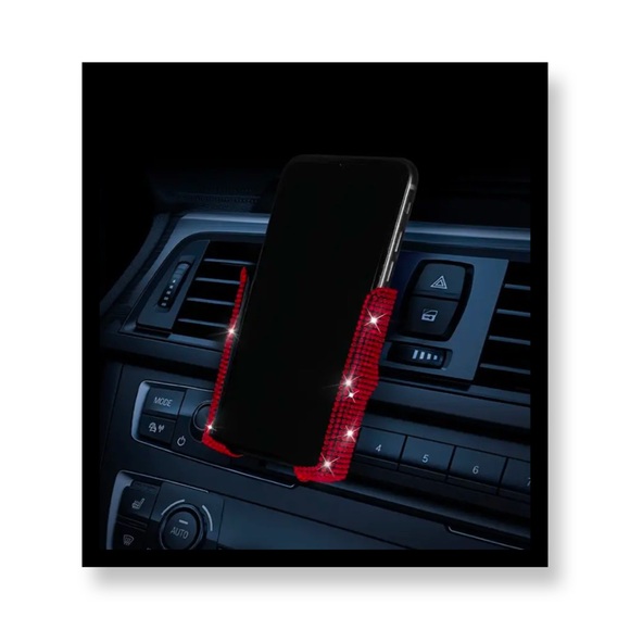 Other - 1pc New Car Phone Holder With Artificial Diamond Car-mounted Phone Holder